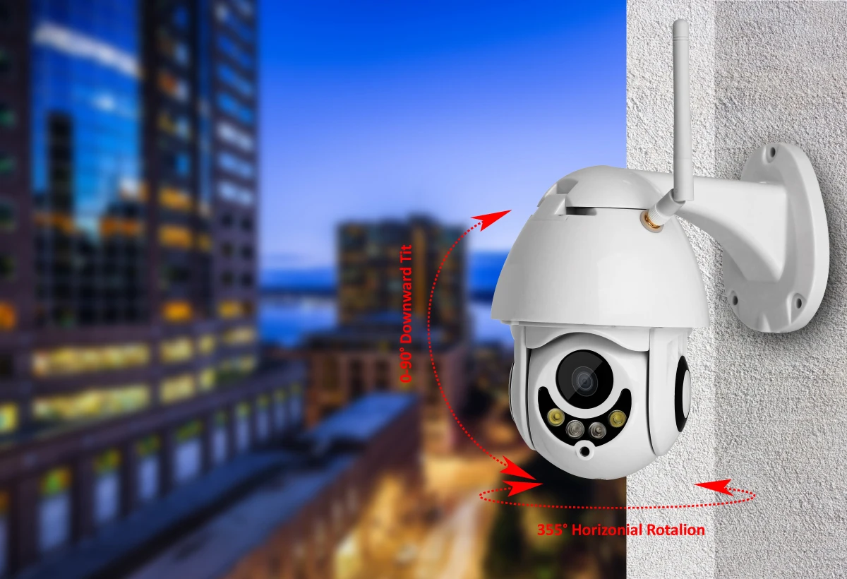 PTZ IP камера 1080P 2MP HD беспроводная Wifi наружная камера безопасности Wi-Fi с ночным видением CCTV для домашнего видеонаблюдения