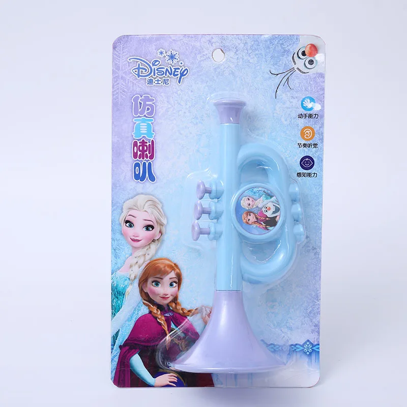 

Disney toys Mickey frozen elsa anna cartoon trumpet musical instrument children Minnie birthday gift toys