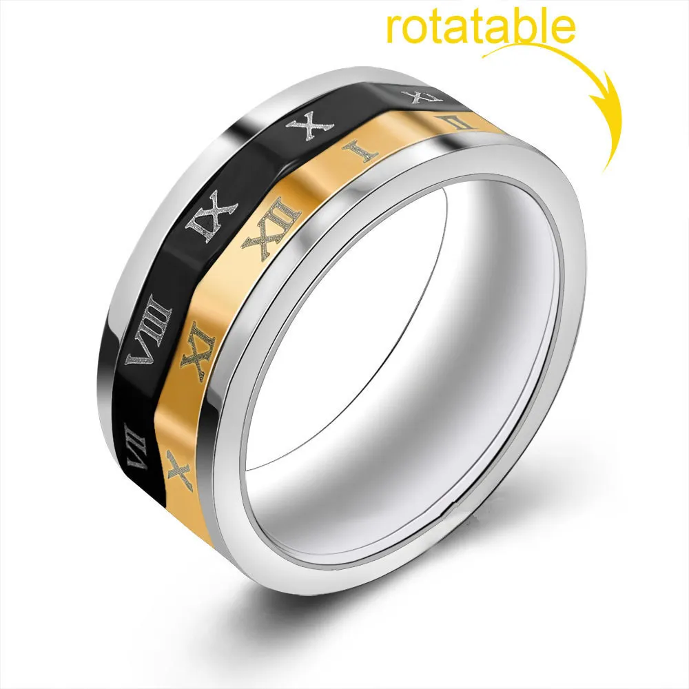 

new Fidget Ring Funny Rotate Date Kids/Adult Titanium finger Spinner Ring Toy For Autism and ADHD fidget toys anti stress relief