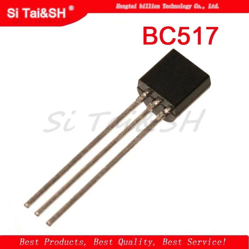 50PCS BC517 BC517 TO92 Darlington transistor NPN DAR 30V 1.2A New