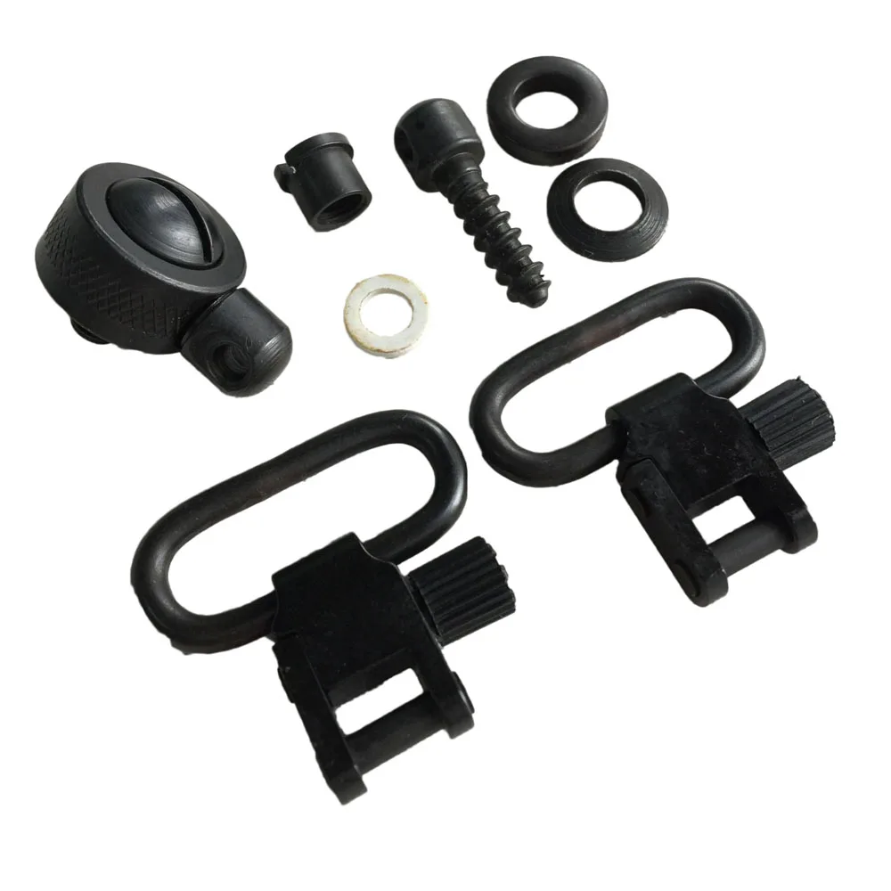 NEW Hunting Sling Mounting Kit Universal Shotgun & Rifle Adapter Swivels Bases Stud 1" SHOTGUN
