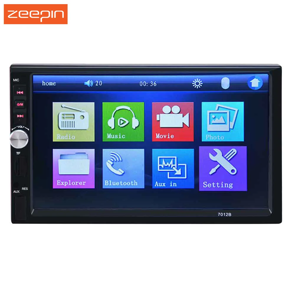 

7 Inch Bluetooth V2.0 Car Audio Stereo 7012B Touch Screen MP5 Player Support TF MMC USB FM Radio Free Shipping