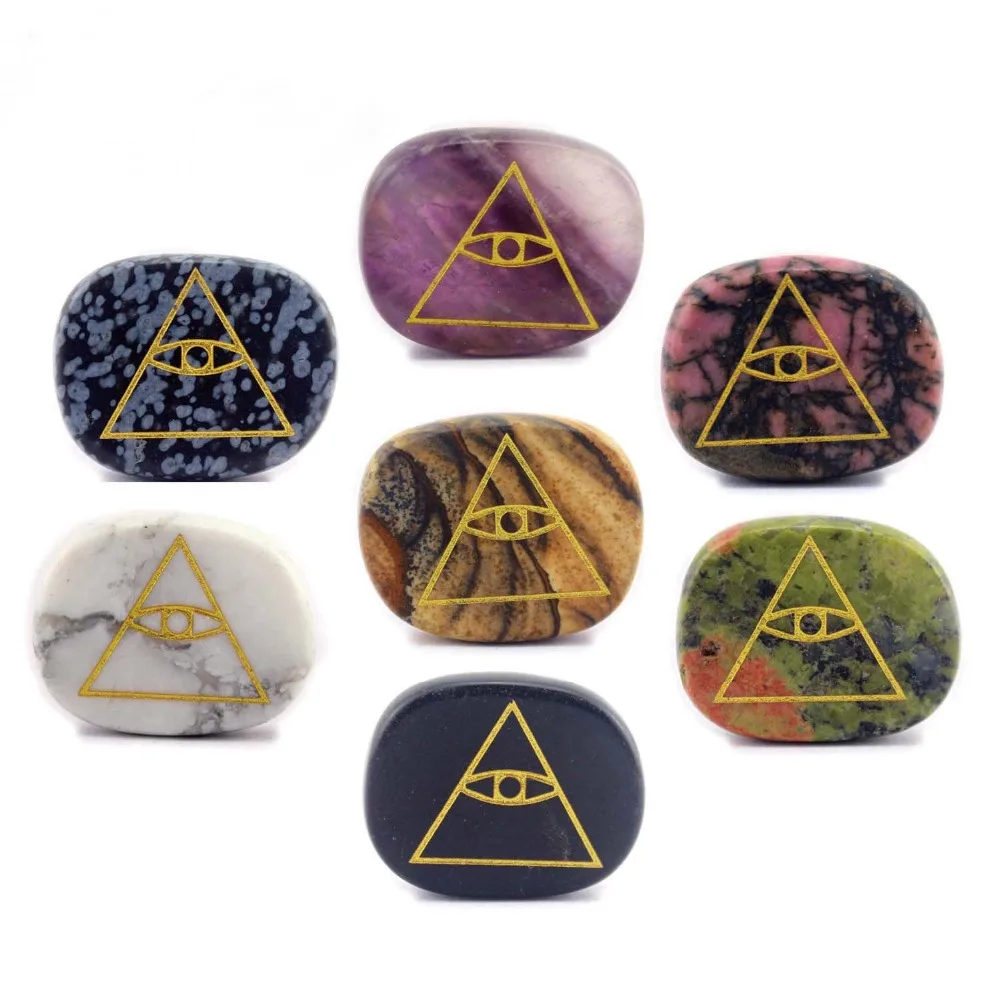 

Natural crystal Stone Sculpture Runes of reiki Decorative ornaments Pyramids, ancient Egypt Eye of the pharaoh