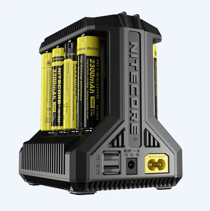 Интеллектуальное зарядное устройство Nitecore i8 8 слотов всего 4A выход умное для IMR18650