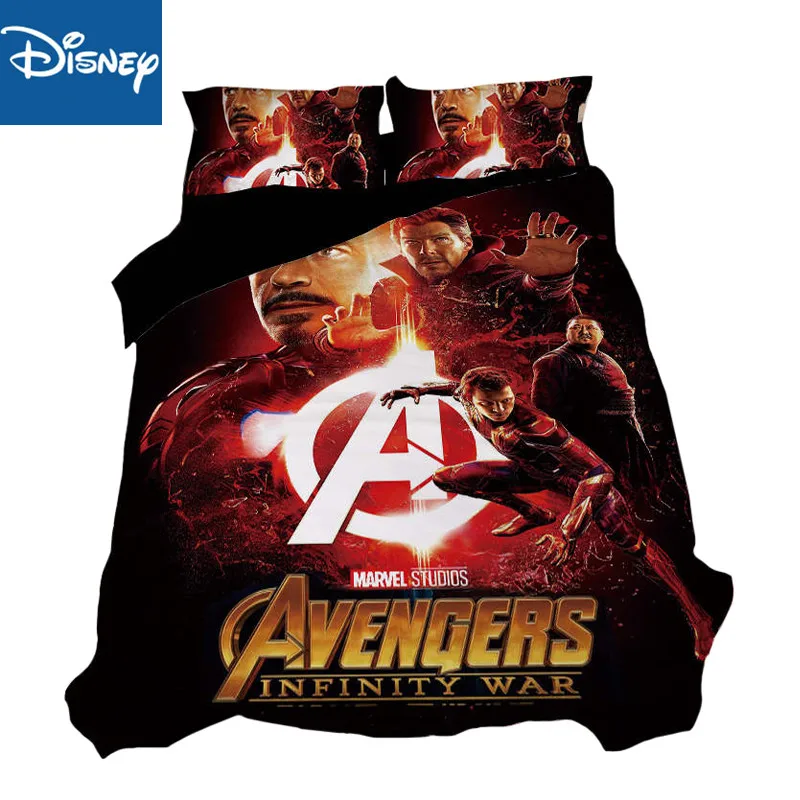 

Us full size 3D print bedding set duvet cover for teenagers single bedspread cartoon 3-4pcs children's bedroom decoration marvel