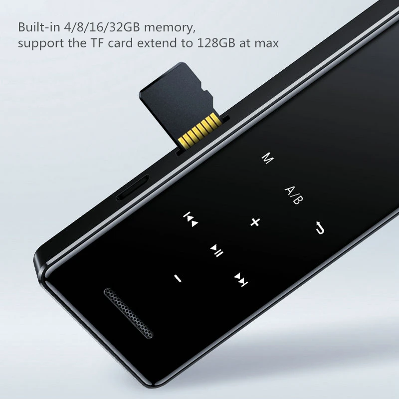 Музыкальный mp3 плеер Yescool X5 с Bluetooth Hi Fi спортивный Flac FM радио диктофоном видео