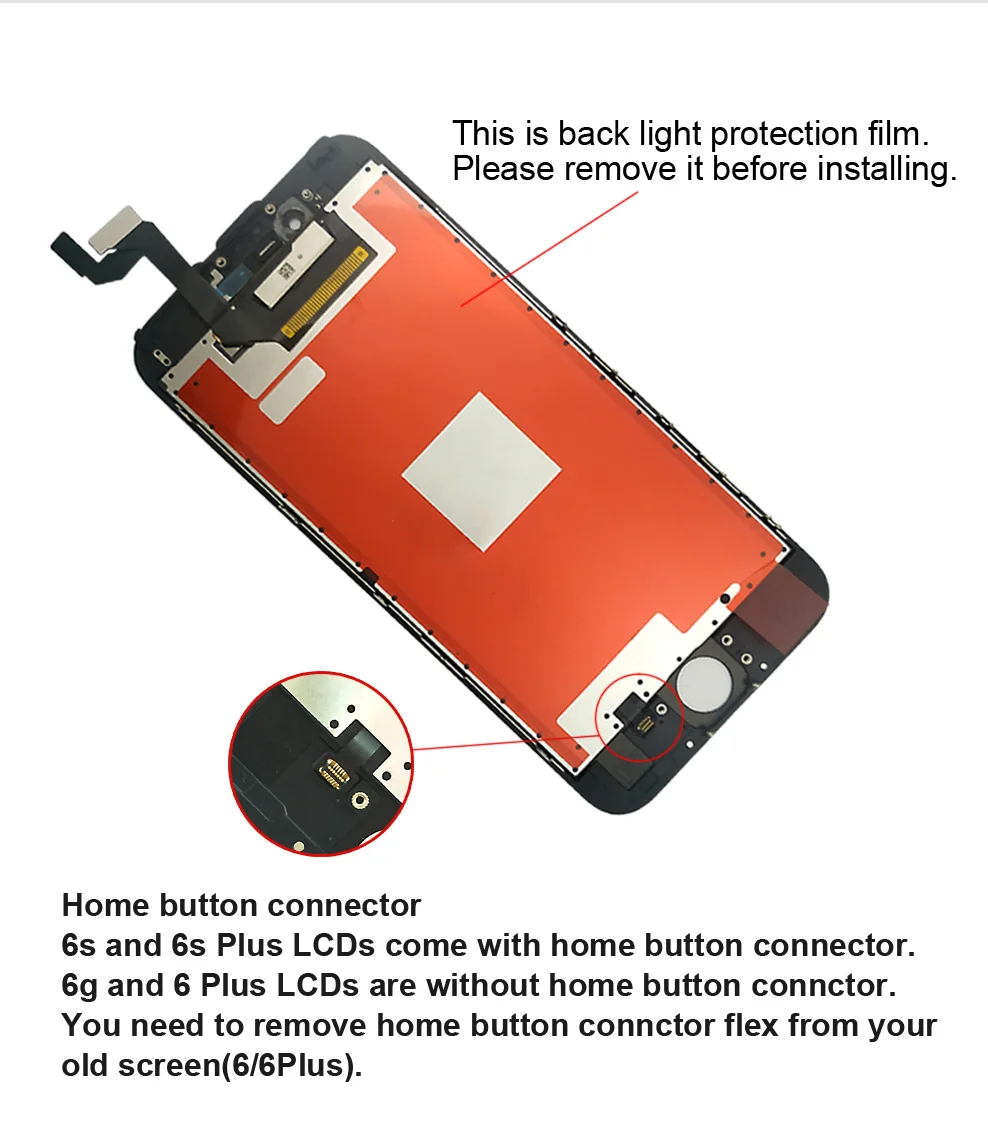 AAA Quality LCD For iPhone 4 4s Replacement Screen Display Digitizer Touch Screen Assembly For iPhone 6 6s 7 LCD Screen