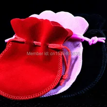 500 шт./лот CBRL бархатный шнурок украшения мешок/чехол для аксессуары/браслет, Размеры могут быть выполнены по индивидуальному заказу, различных цветов