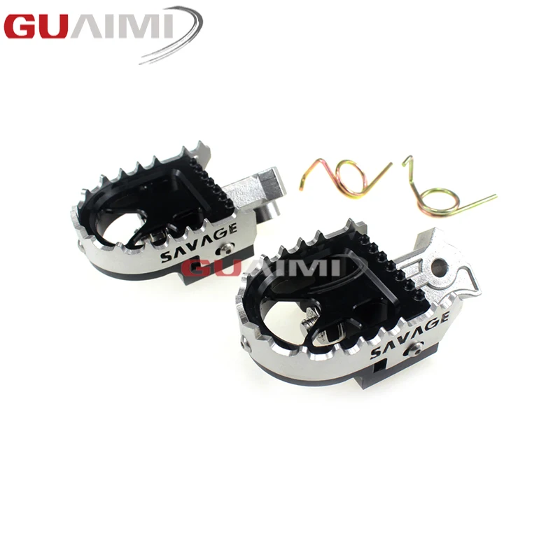 For BMW R1200GS F800GS F700GS F650GS G650GS R1150GS ADV Motorcycle Wide Enduro Foot Pegs Rests Tilt Angle Adjustable Footpegs - Цвет: Black