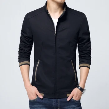 

Pure Color Men Long Sleeve Jackets Size S M L XL 2XL 3XL 4XL Slim Fit Men's Coat 4 Colors Choice Cotton Jacket Male