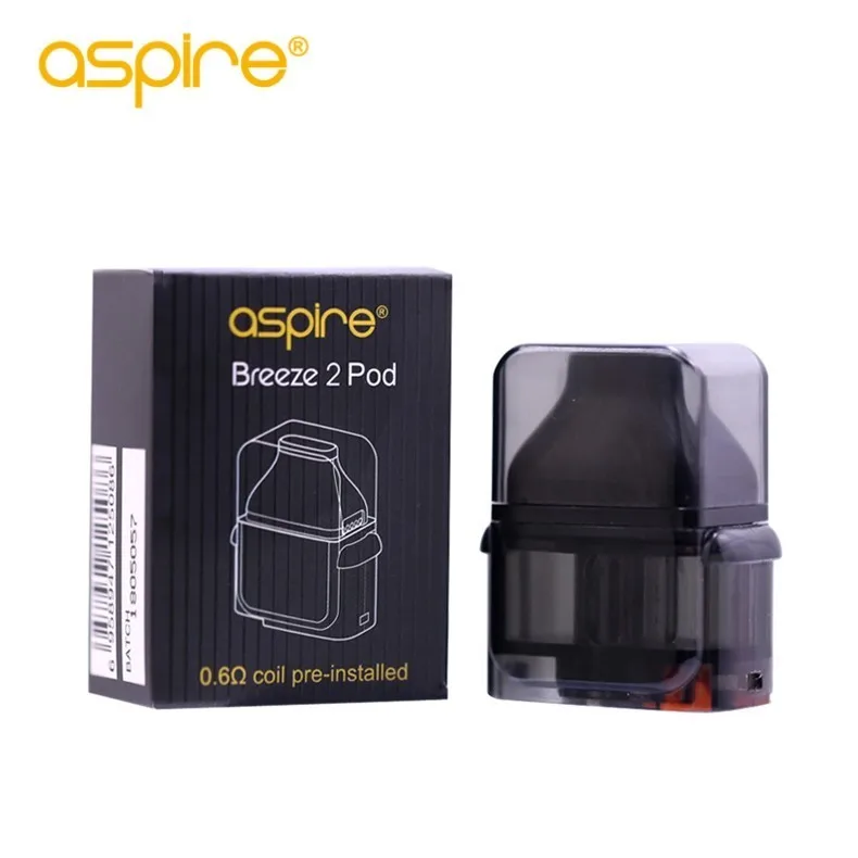 Электронная сигарета Aspire Breeze 2 Pod 3ML Standard и 2ML TPD сменный картридж для вейпа со