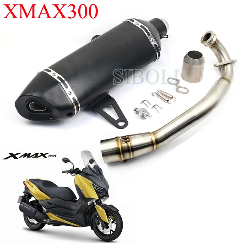 Xmax300 Tubo Di Scarico Slip-On Per Moto Yamaha X Max 300 Xmax 300 Tubo Di Collegamento Centrale Con Silenziatore Di Scarico In Acciaio Inossidabile
