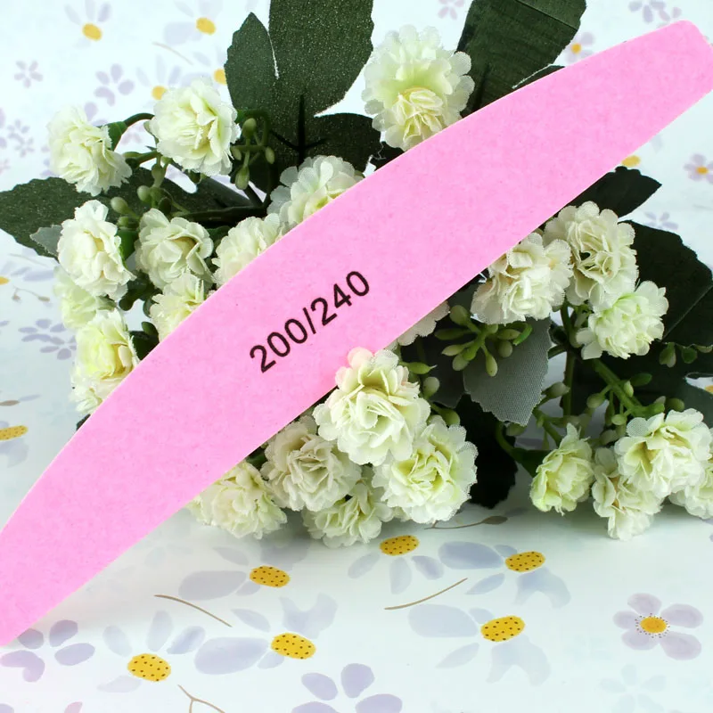 

Пилка для ногтей полукруглая с песочным напылением