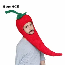BomHCS Novetly Chilli головной убор ручной работы вязаная забавная вязаная шапка Хэллоуин вечерние реквизит подарок