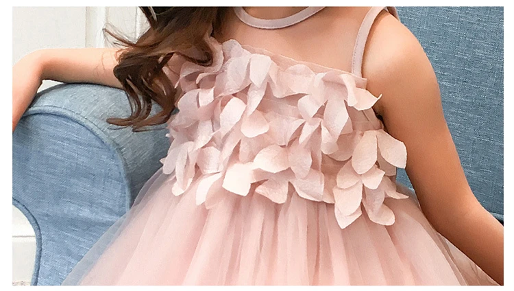 2018 Fashion Flower Girls Dress Summer Kids Clothes Sleeveless Cute Princess Party Children Dresses For Girls Costumes 14 Years (18)