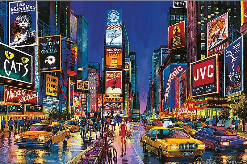 New York Times Square The Wooden Puzzle 1000 Pieces Ersion Jigsaw Puzzle White Card Adult Children S Educational Toys Jigsaw Wooden Toy Wood Educationaltoys Educational Aliexpress