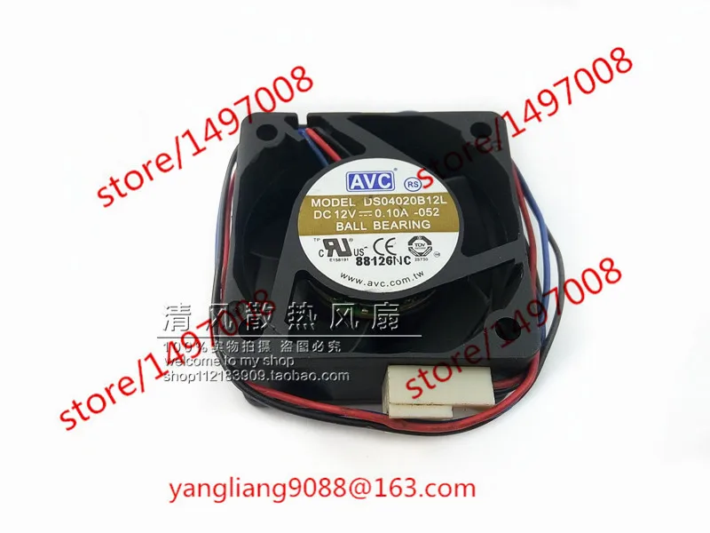 AVC DS04020B12L -052 DC 12V 0.10A 3-жильный 40x40x20 мм Сервер вентилятор охлаждения | Компьютеры и