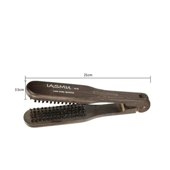 

Pro Wooden Hairdressing Comb Double Brushes V Shape Straight Hair Brush Anti-static Hair Straightener Tool Hairbrushes Styling