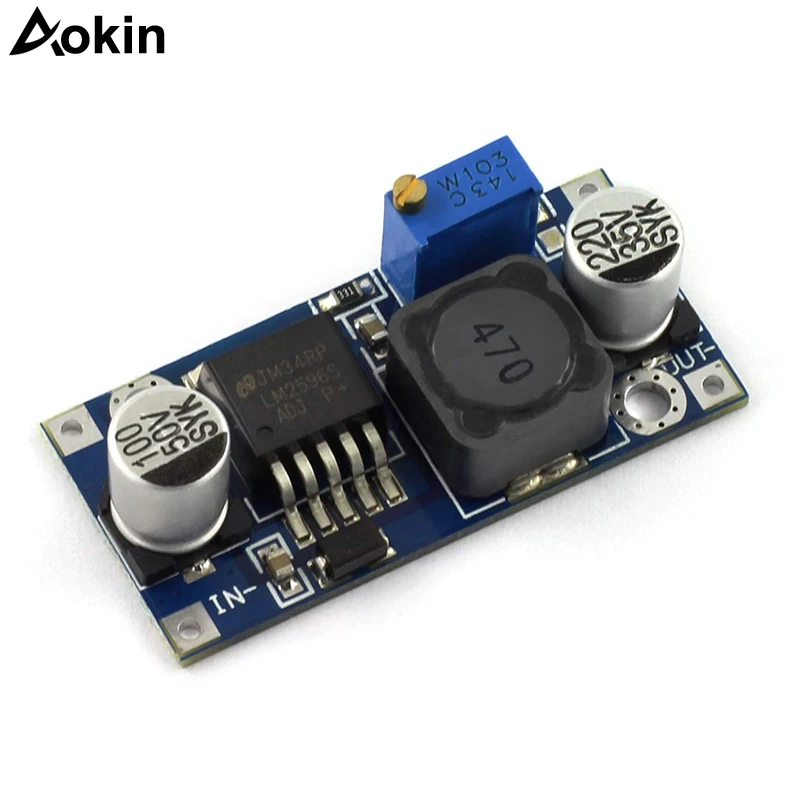 

2pcs LM2596 DC-DC Step Down Variable Volt Regulator Adjustable Buck Converter Electronic Voltage Stabilizer Power Supply Module