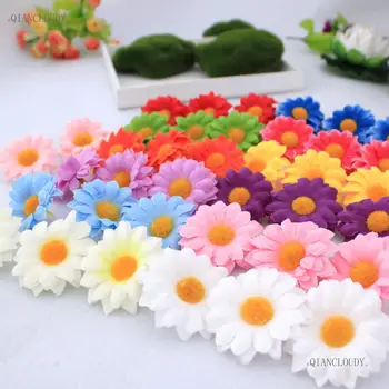 

1000 lots Gerbera Daisy Artificial Silk Flower Heads for Party wedding decoration DIY Accessories Scrapbooking Ornament A25