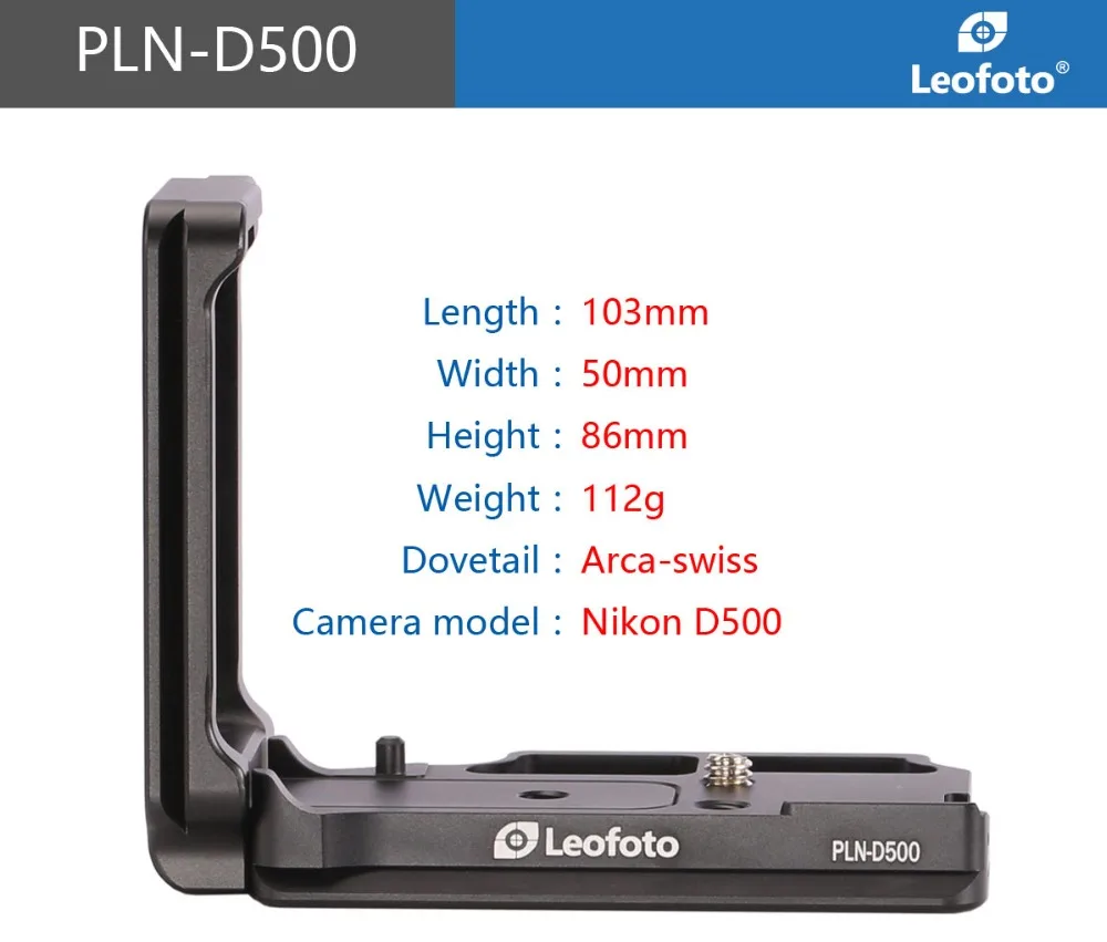 

Vertical Quick Release L Plate/Bracket Holder hand Grip for NIKON D500 Custom Made Compatible with Arca