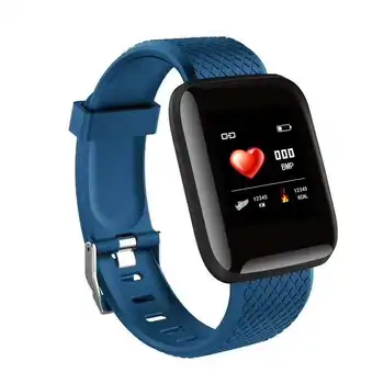 

696 116 Plus Smart Bracelet 1.3inch Color Screen Sports Fitness Pedometer Watch Heart Rate Blood Pressure Monitoring Band