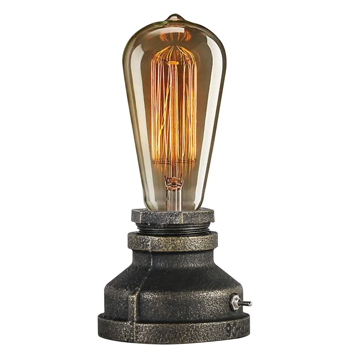 Винтажная железная Лофт настольная лампа, настольная лампа, декор для домашнего освещения