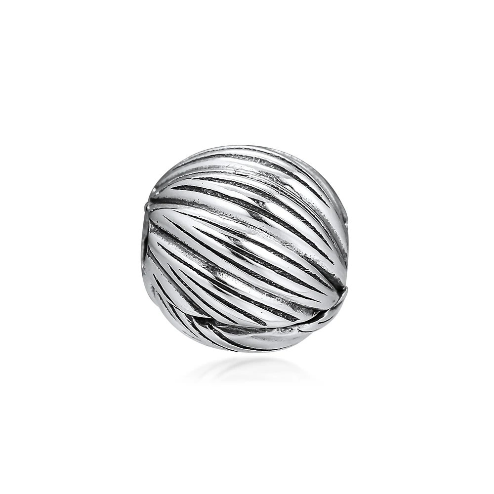 Подходит для браслетов Pandora с подвесками зеркальные бусины 100% серебряные