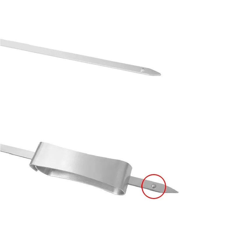 13.5'' Barbecue Skewers Flat Metal Stainless Steel BBQ Grill Shish Kebab Large Skewer Sticks Needle Outdoor Accessories Tools