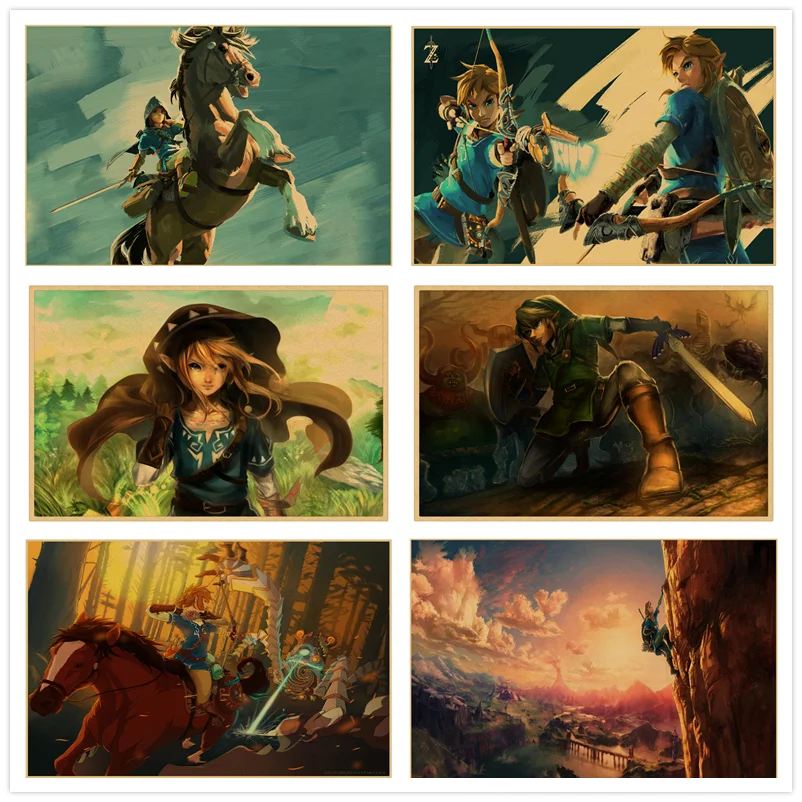 The Legend of Zelda Breath of The Wild Art retro Kraft ...