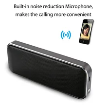 BT202 беспроводной мини Bluetooth динамик портативный ультра-тонкий металлический стерео-динамик с микрофоном Поддержка громкой связи открытый динамик