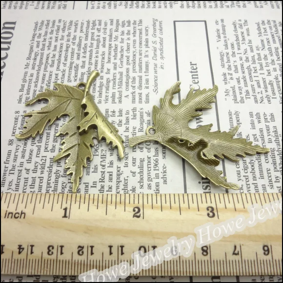 

3pcs Charms Tree leaf Pendant Bright Antique bronze Zinc Alloy Fit Bracelet Necklace DIY Metal Jewelry Findings