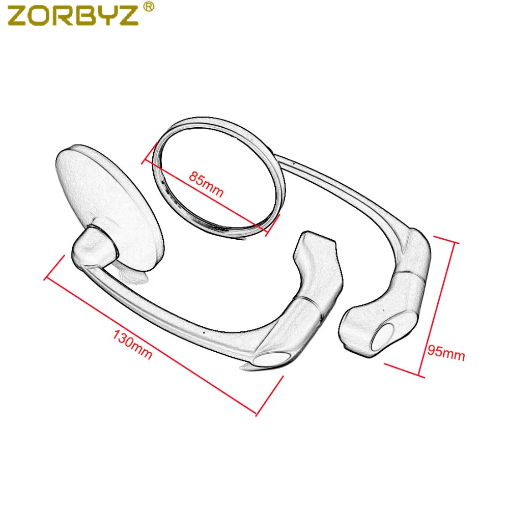 ZORBYZ мотоциклетные черные/хромированные ретро круглые боковые зеркала заднего вида для GN125 кафе гонщик на заказ