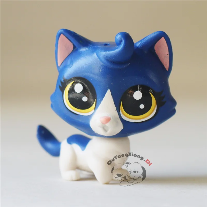 CWM046 Pet Shop Animal Blue cat doll 