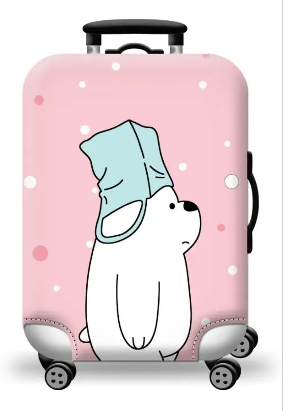 1PC 18"-32'' Cute Bear Elastic Travel Luggage Cover Suitcase Protective Case Protector