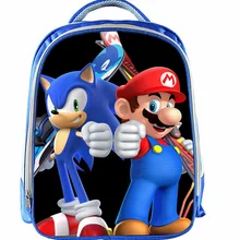 13 дюймов Рюкзак Марио Дети мультфильм звуковой рюкзак для мальчиков и девочек Школьный для детского сада ежедневный рюкзак дети BookBag