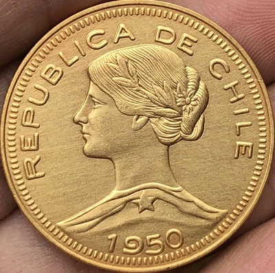 

1950 Chile 100 Pesos COIN COPY 31MM