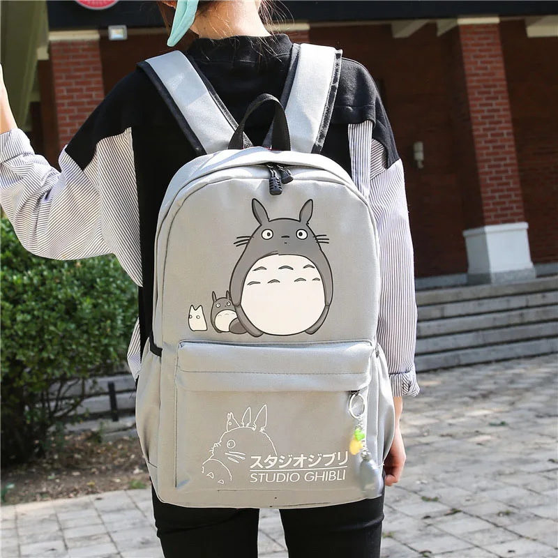 Totoro Backpack Men Women Travel Softback Canvas Bags Mochila Girls Boys Teenagers School Space Notebook Female Bag BP0159 (26)