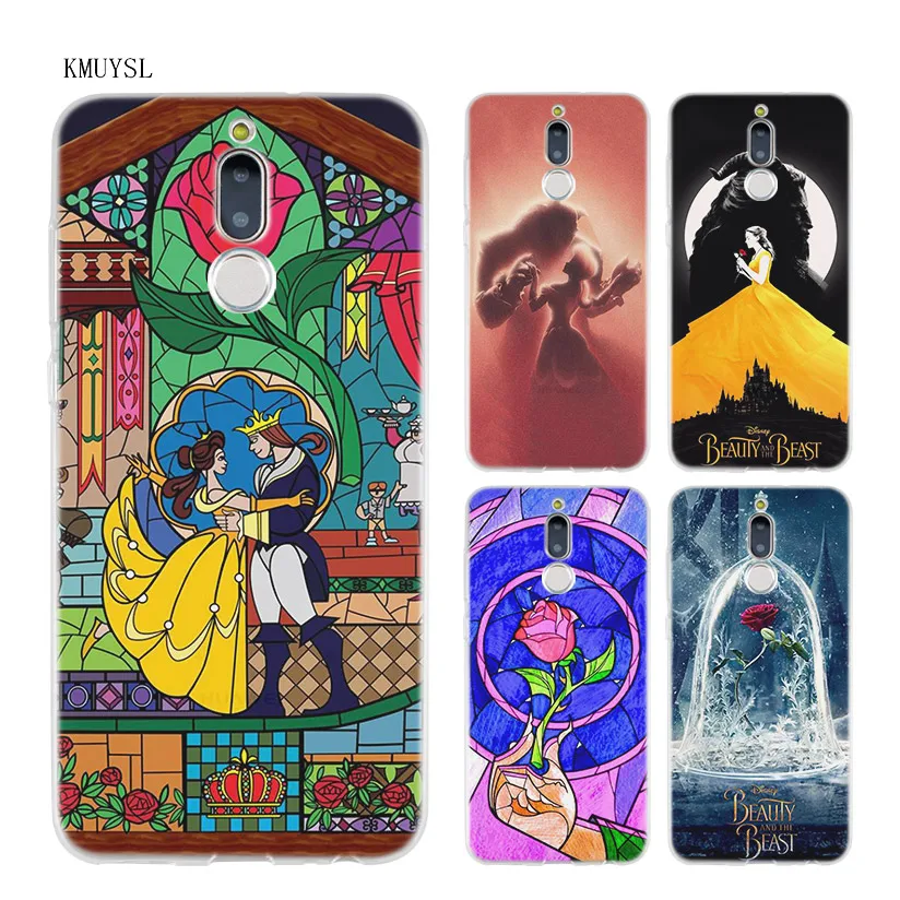 

KMUYSL Beauty And The Beast TPU Transparent Soft Case Cover for Huawei Mate 10 P8 P9 P10 Lite 2017 Mini