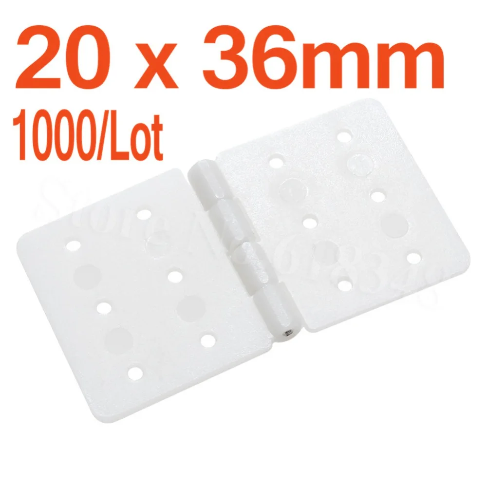 1000pcs Plastic Pinned Nylon Hinges 20x36 mm For RC Airplanes