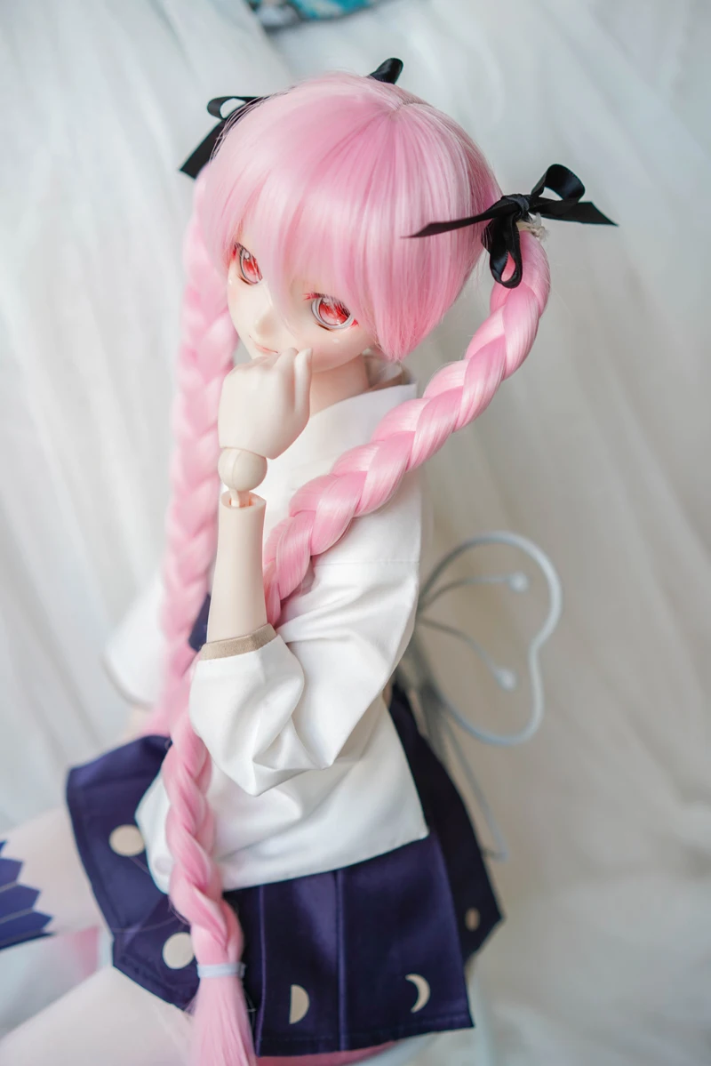 Парик с двойным конским хвостом для BJD/DD/MDD/SD, кукольный парик 1/3 для 1/3, куклы Bjd, двойной парик с конским хвостом для кукол Bjd