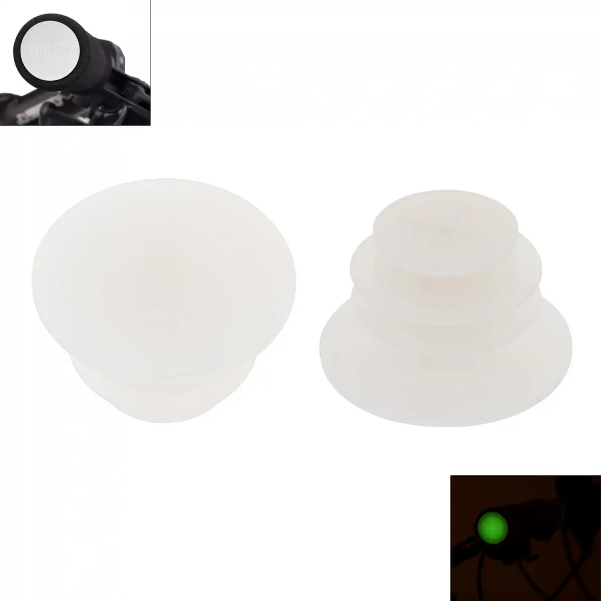

1 Pair Road MTB Bike Bicycle Grips Bar Handlebar Plug Stopper Cycling Accessories Lightweight Bright Color PE Grip Stoppers