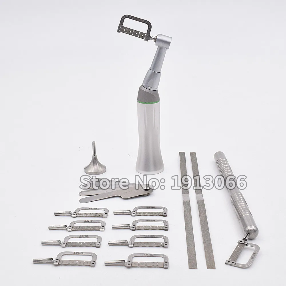 

Reciprocating IPR System 4:1 Reciprocating interproximal stripping contra angle 10 pcs automatic strips with manual handle