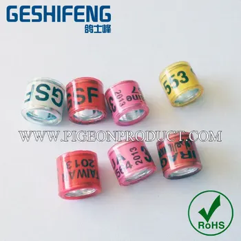 

200pc custom 8mm plastic bottom crown free shipping Aluminium with Plastic Pigeon Ring