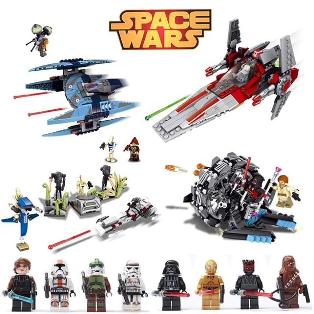 Mod viljen Ikke nok rekruttere Star Wars Assembly The Doll General Grievous' Wheel Bike Battle On  Saleucami Compatible With Lego Bricks - Blocks - AliExpress