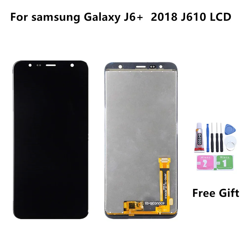 6,0 ''ЖК-дисплей для samsung Galaxy J6+ J610 J610F J610FN ЖК-экран Замена для samsung J6 Plus экран дисплея