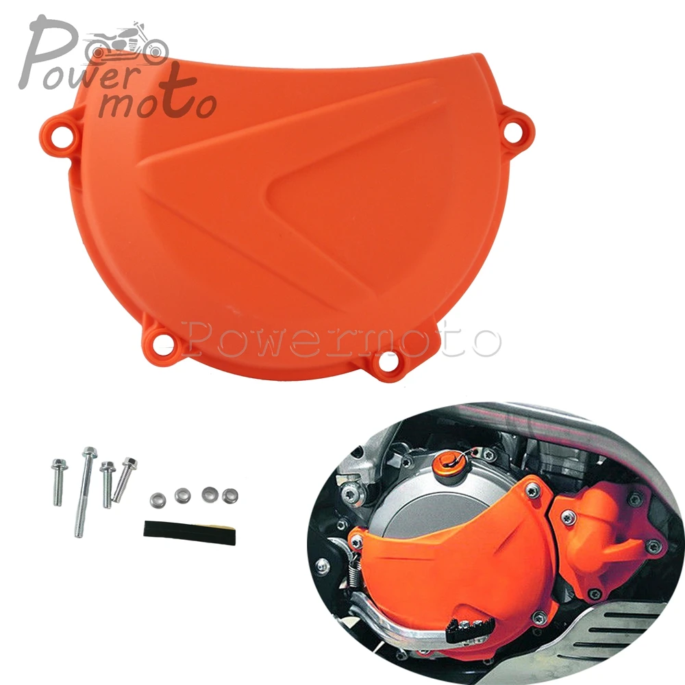 Orange Motorcycle ABS Engine Clutch Cover Protector Guard Kit For SXF450 XCF450 EXC-F 450/500 Six Days 2016-2018 | Автомобили и