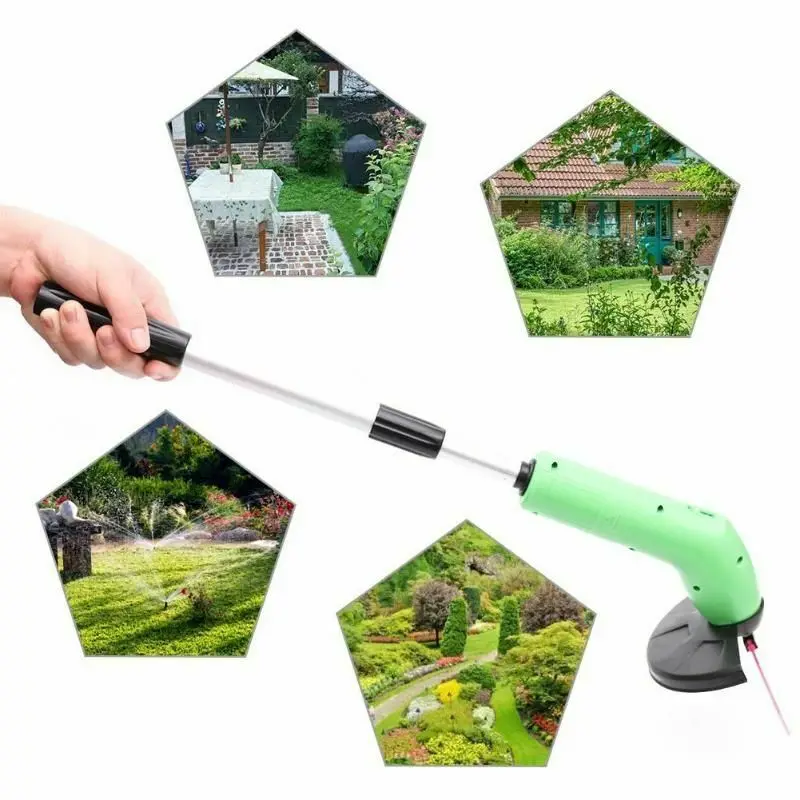 

Portable Grass Trimmer Cordless Garden Lawn Weed Cutter Edger Zip Ties Kits Grass Trimmer Tool Kit Courtyard Mowing Tool