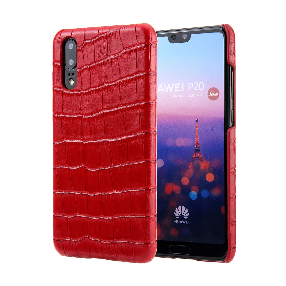 Luxury Genuine Leather Case for Huawei P20 Pro Case Crocodile Cowhide Pattern Fashion Cover for Huawei P20 Case P20 Plus P20+