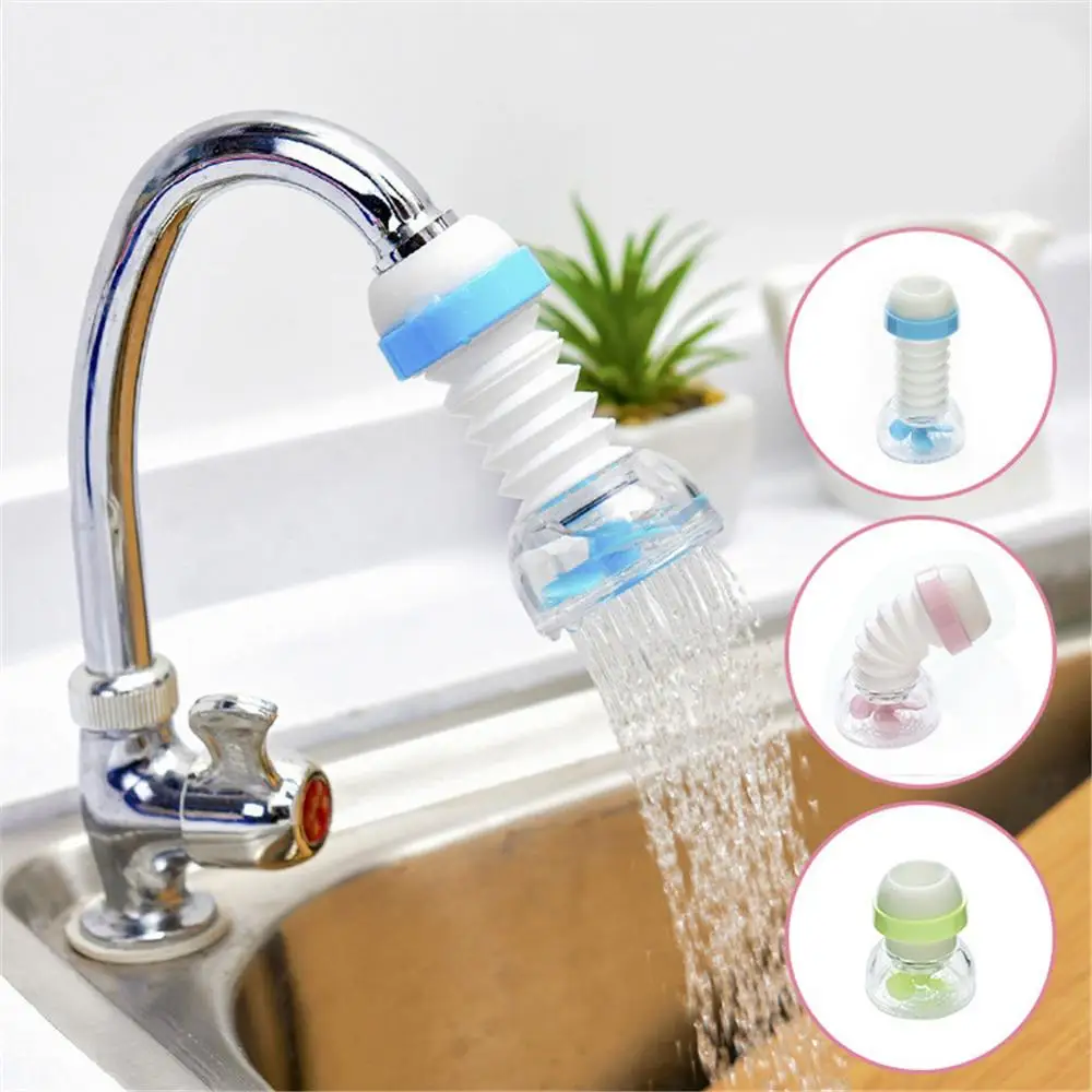 

3PCS Adjustable Flexible Kitchen Splash-Proof Water Outlet Shower Head, Water Filter Sprink Faucet Tap Extender Faucet